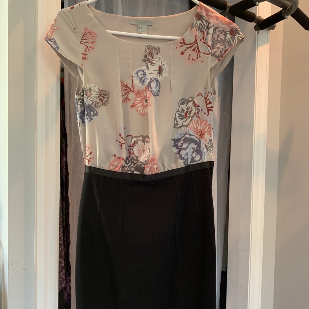 Pencil dress with skirt attached